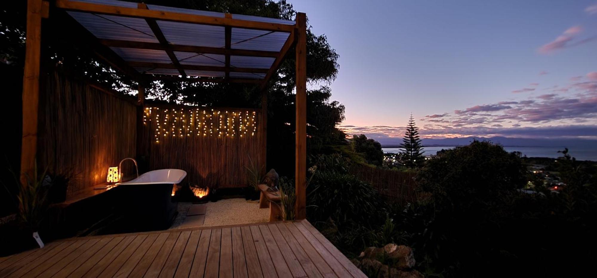 Ferienwohnung Tosswill Road - Bay Vista Nelson Exterior foto